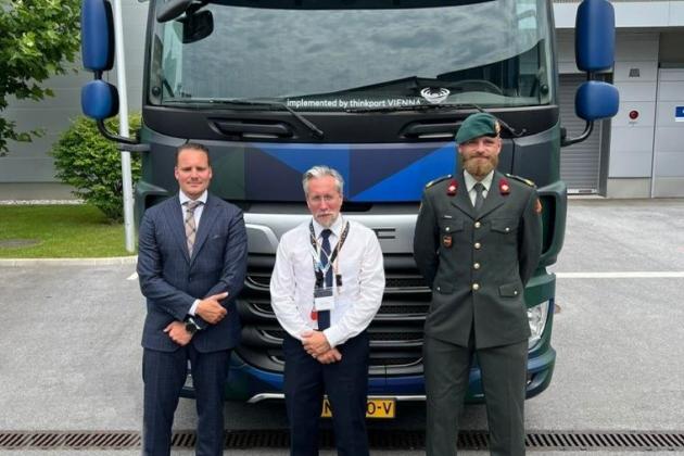 E-truck VDL Special Vehicles gepresenteerd aan Koning en Koningin tijdens staatsbezoek in Oostenrijk